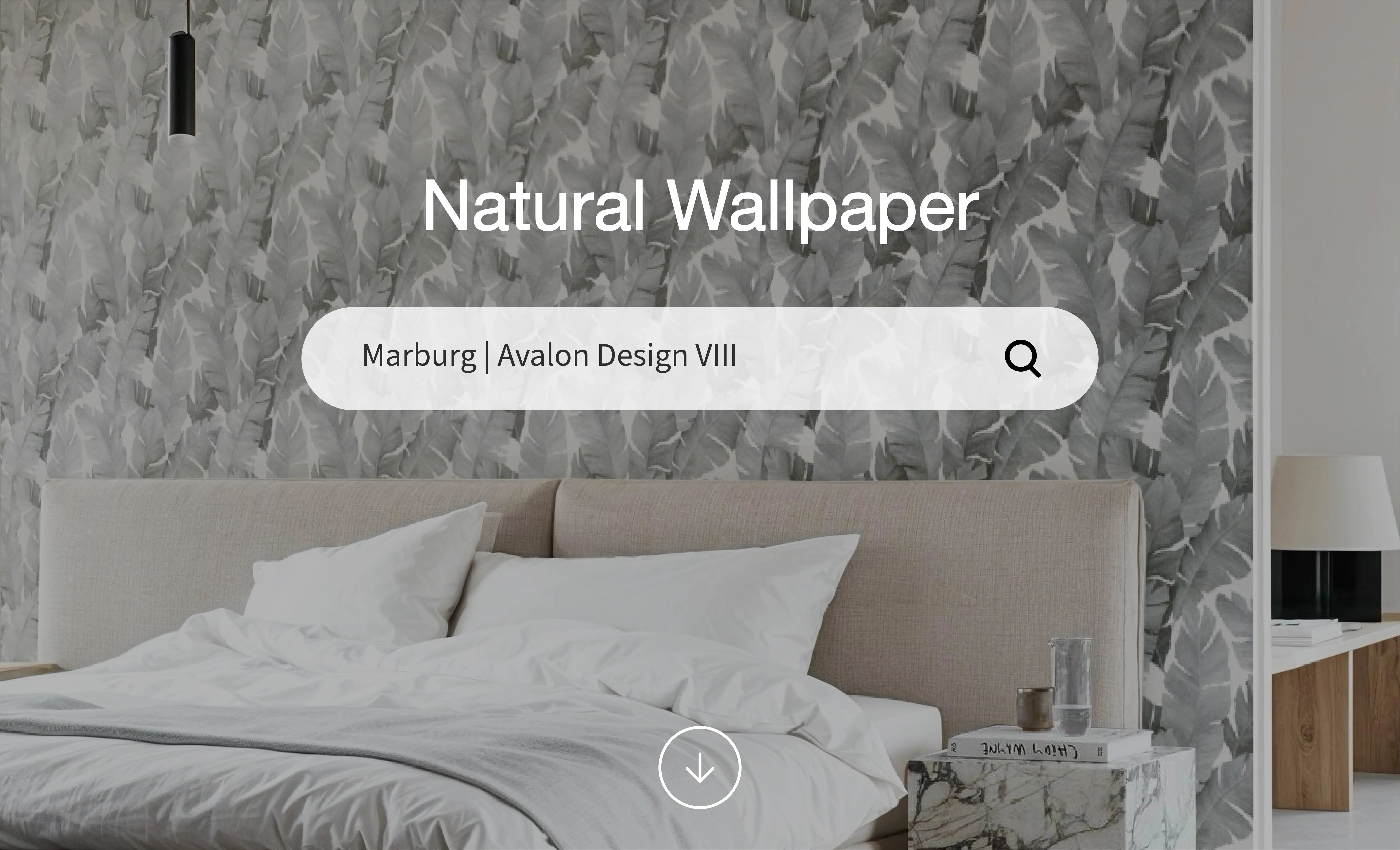 Natural Monochrome-Concept Wallpaper for a Beautiful Bedroom